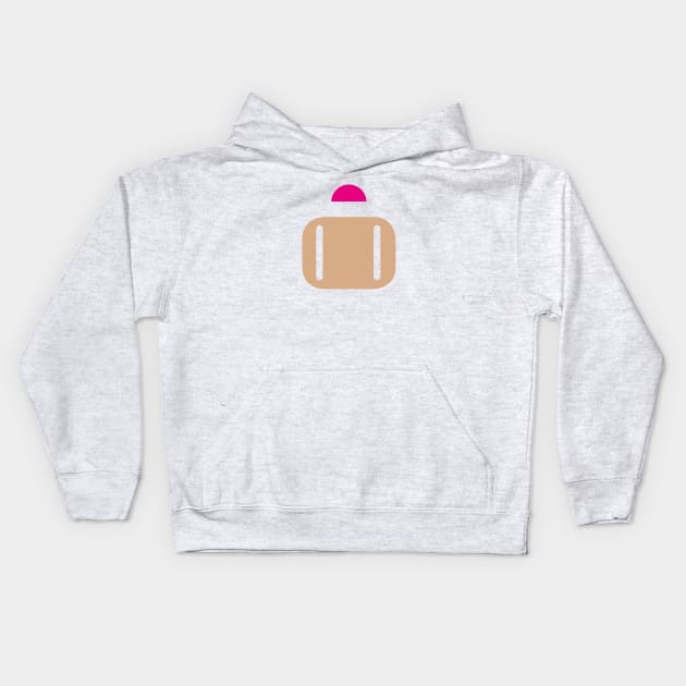 Minimalist Bomberman Kids Hoodie by PWCreate